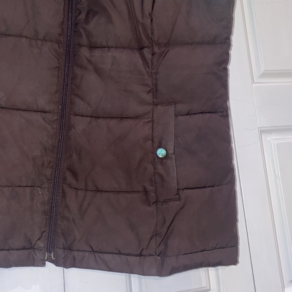 Charter Club Women's Brown Puffer Vest-Medium - Picture 4 of 6